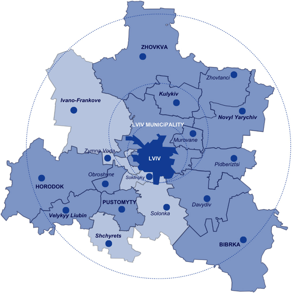 Lviv Agglomeration map